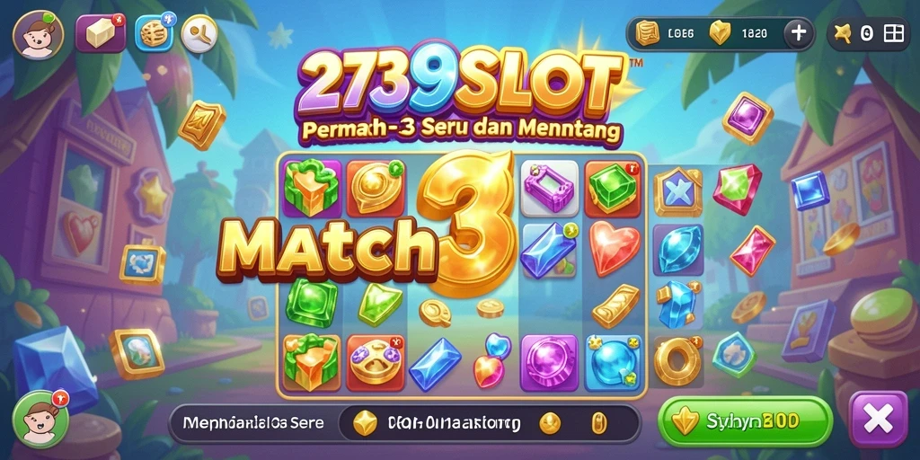 Screenshot gameplay 2739SLOT, tampilkan aksi mencocokkan simbol.