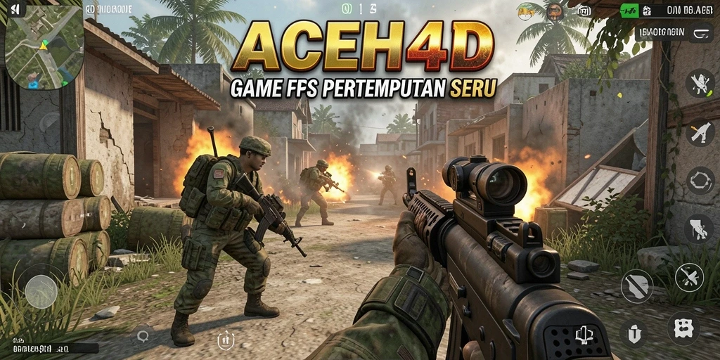 Tampilan gameplay seru di ACEH4D dengan aksi FPS yang menegangkan.