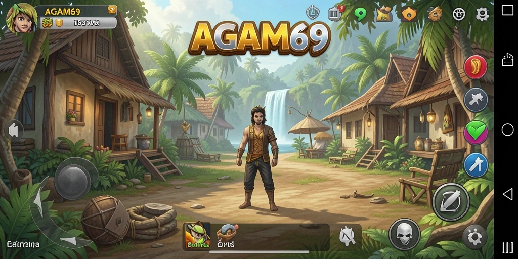 Screenshot AGAM69 menunjukkan gameplay simulasi yang menarik.
