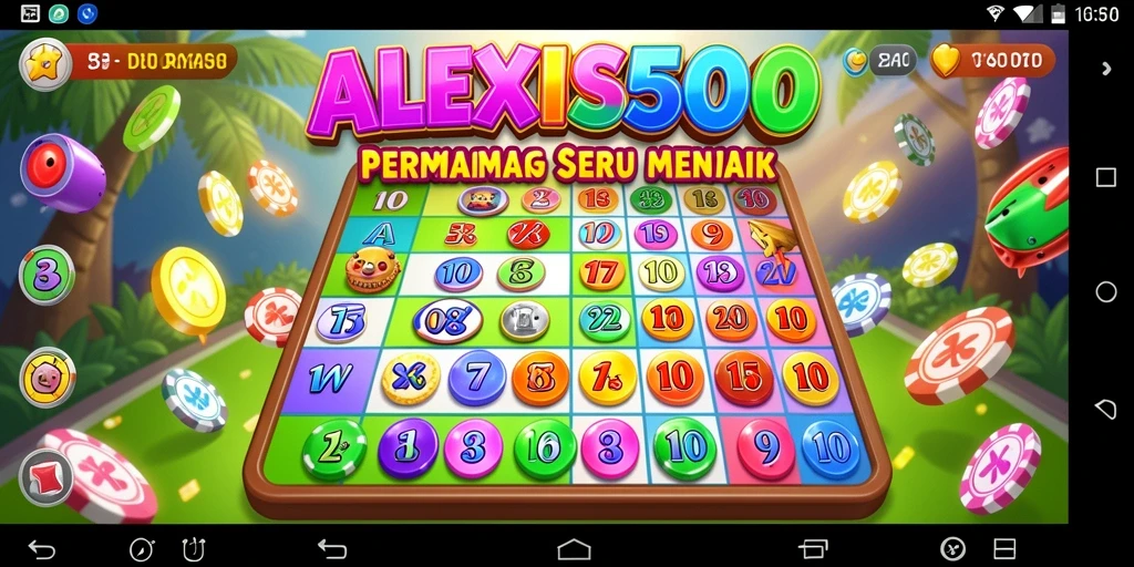 Tampilan gameplay ALEXIS500 yang seru dan interaktif.