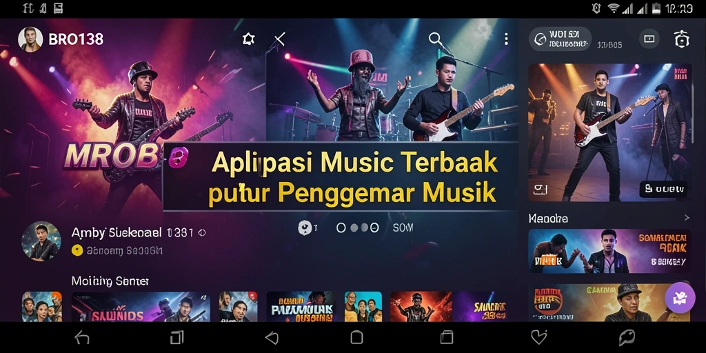 Screenshot utama BRO138 menampilkan gameplay seru dengan berbagai pilihan lagu.