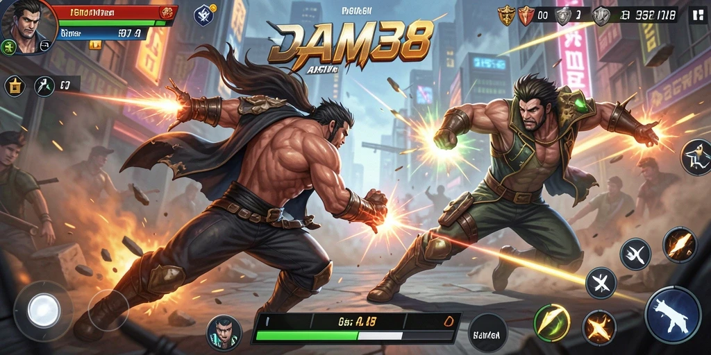 Tampilan aksi seru dari gameplay DAM88 yang mendebarkan.