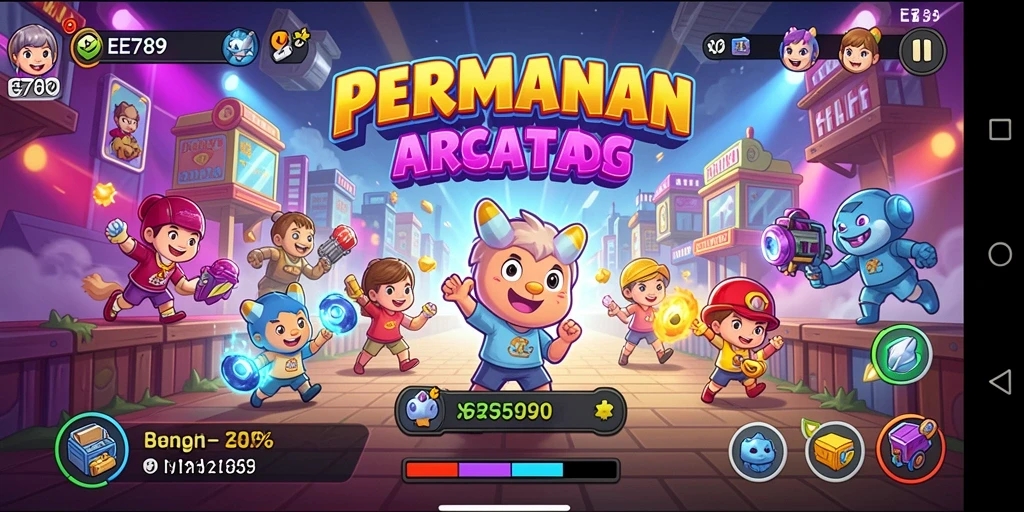 Tampilan gameplay seru dari EE789 yang penuh tantangan.