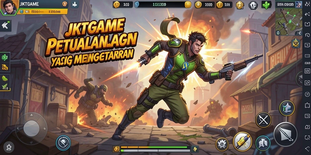 Tampilan gameplay JKTGAME yang menegangkan dan dinamis.
