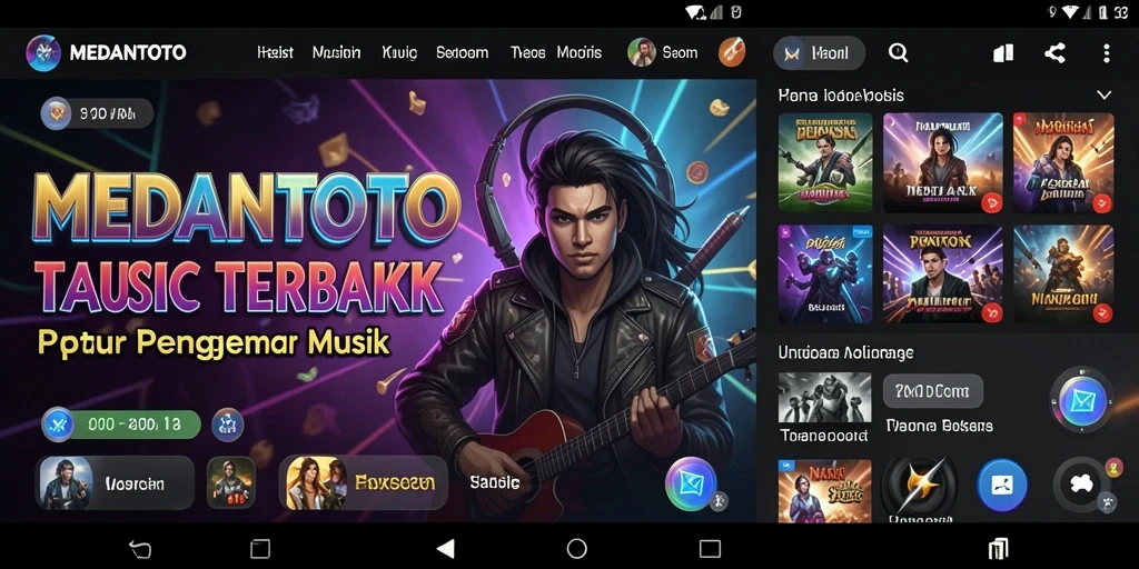 Tampilan gameplay MEDANTOTO yang menampilkan interaksi musik yang menyenangkan.