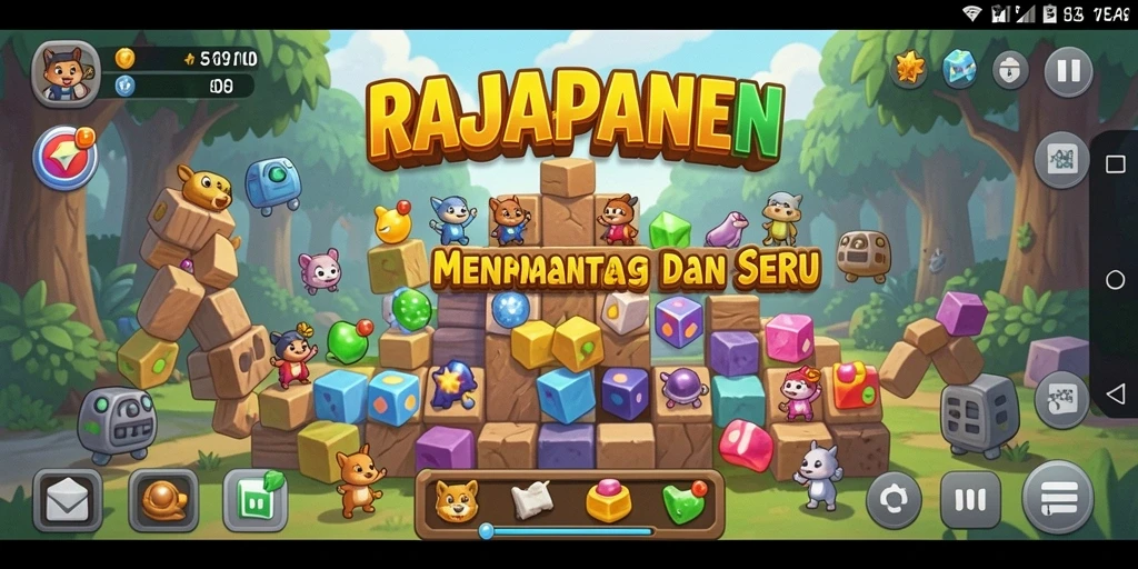 Gameplay menantang dan seru di RAJAPANEN.
