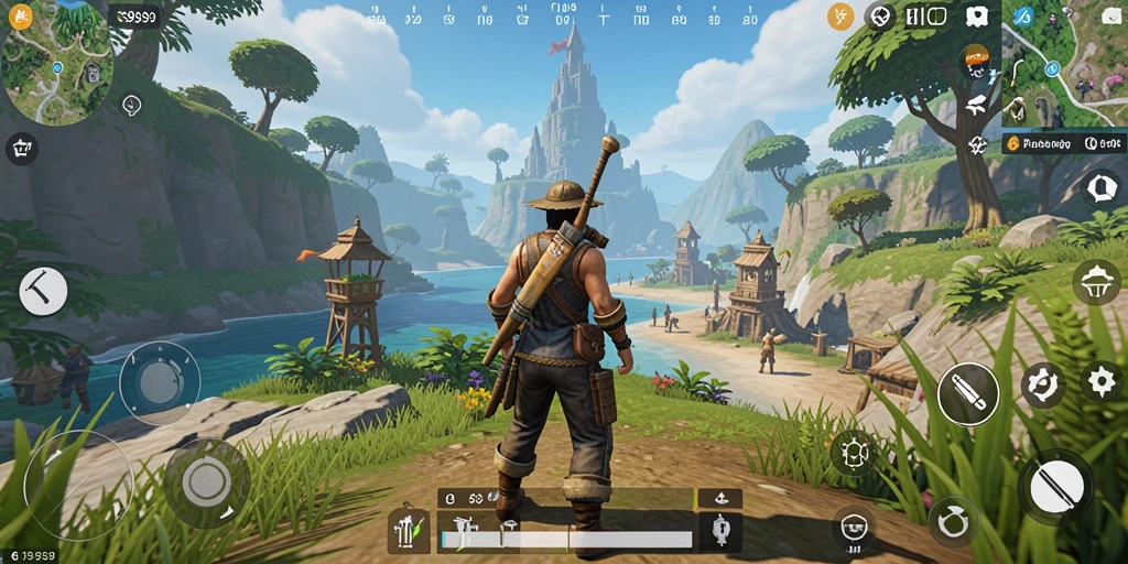 Tampilan gameplay mendalam di dunia Open World S9S9.